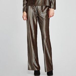 ZARA Velvet Pallazo Pant